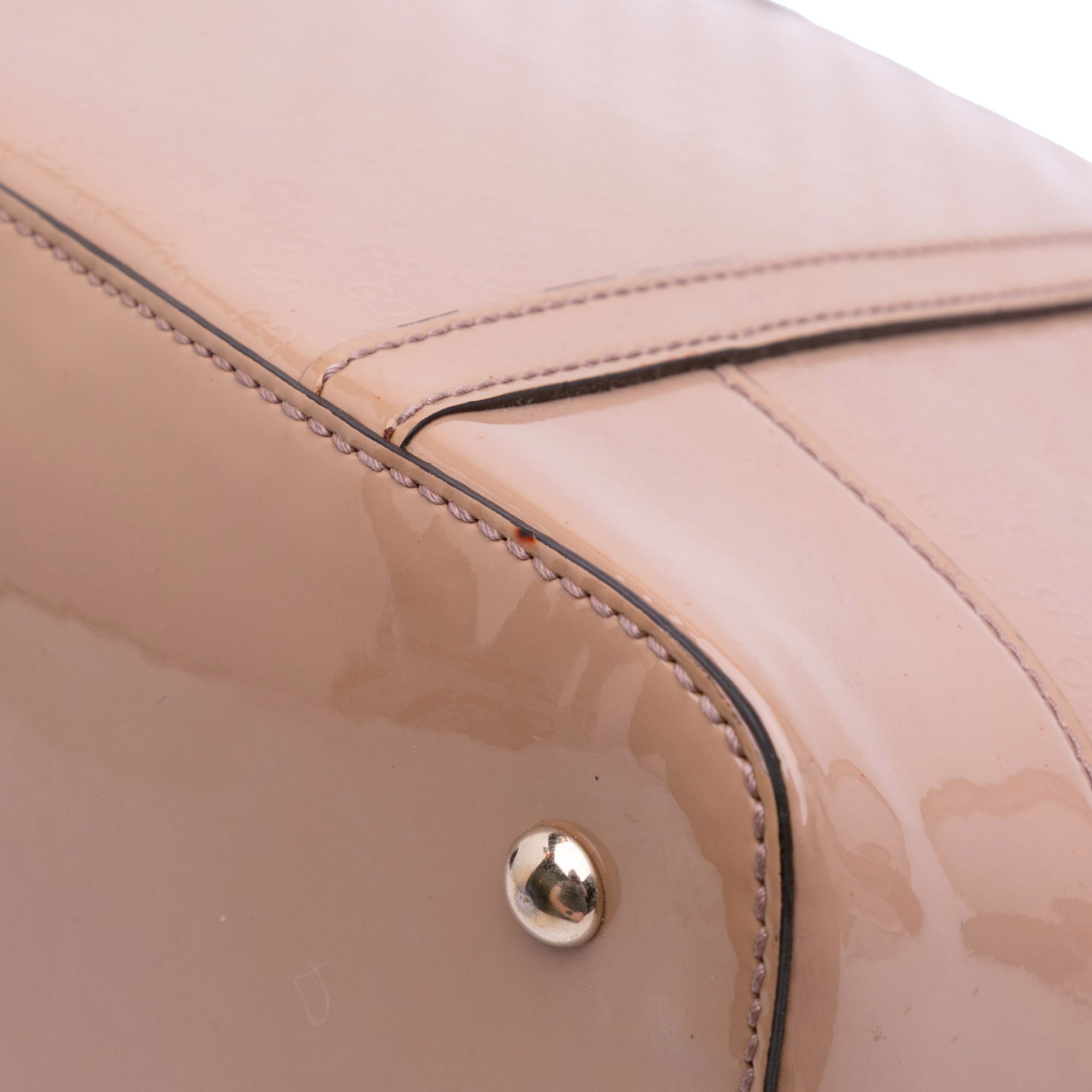 Large Microguccissima Patent Dome Satchel