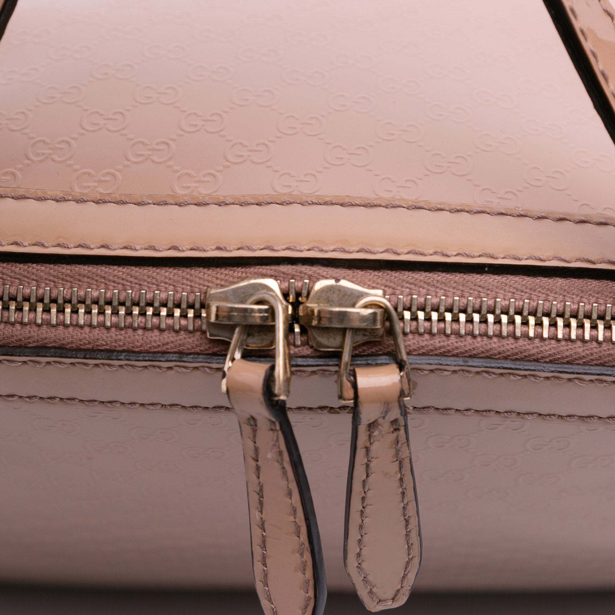 Large Microguccissima Patent Dome Satchel