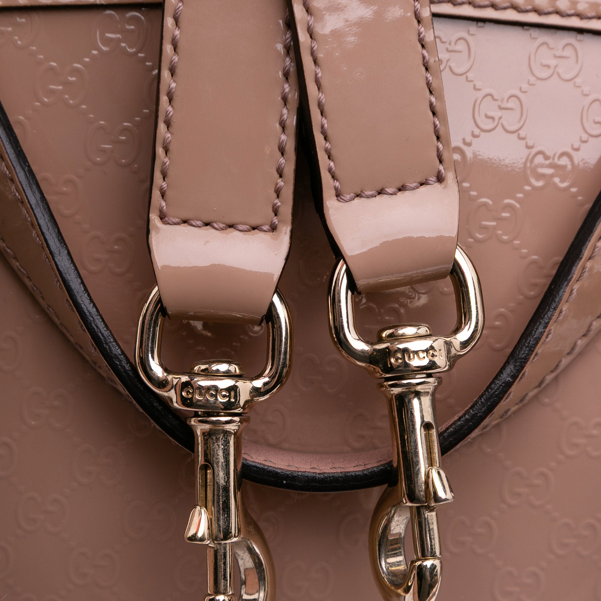 Large Microguccissima Patent Dome Satchel