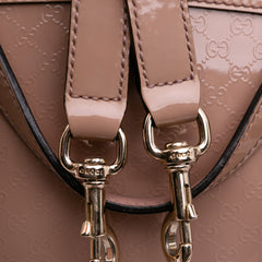 Large Microguccissima Patent Dome Satchel