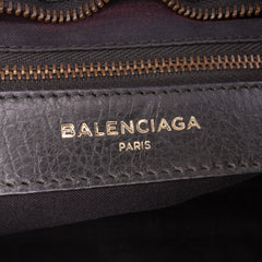Small Lambskin Motocross Striped Classic City Satchel