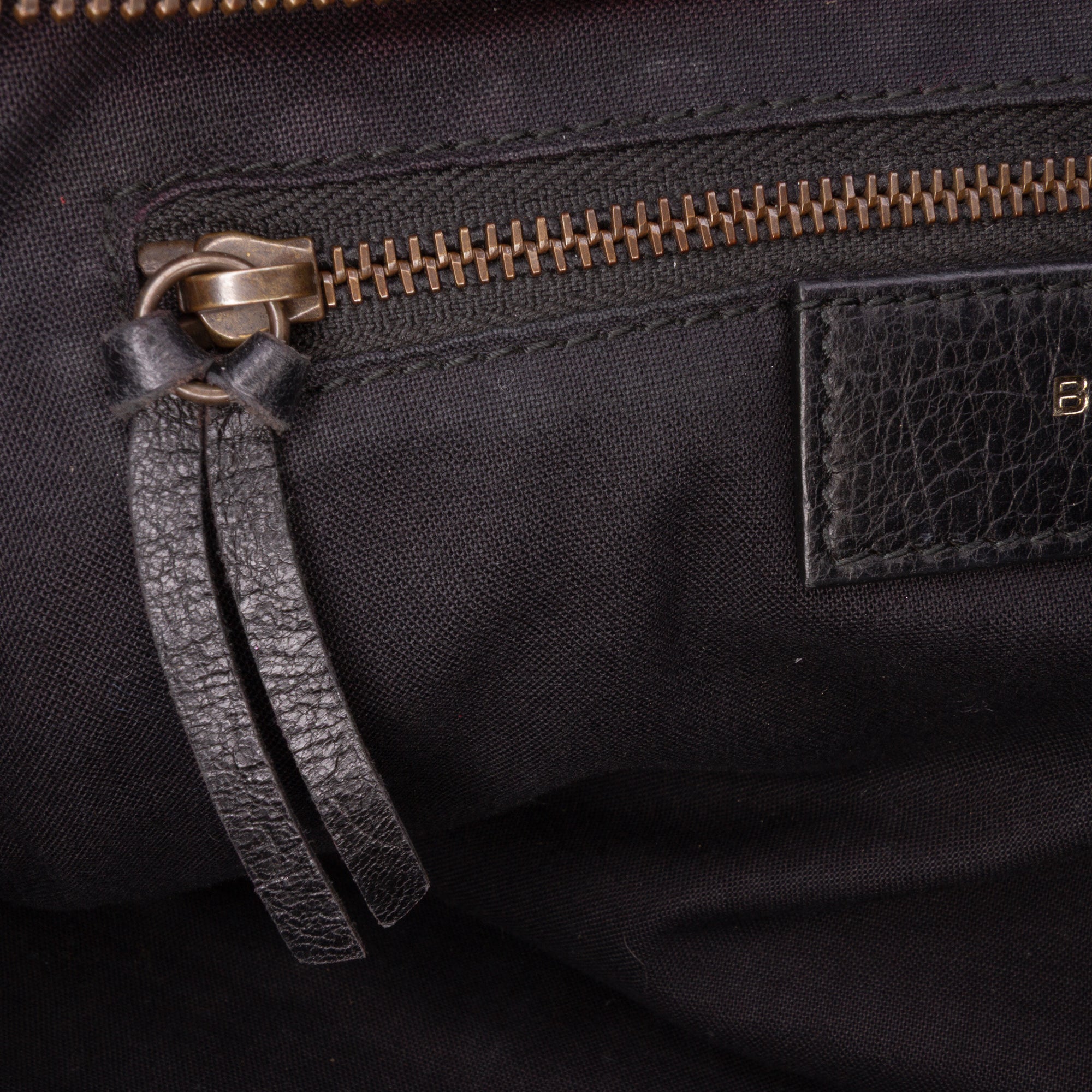 Small Lambskin Motocross Striped Classic City Satchel