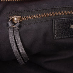 Small Lambskin Motocross Striped Classic City Satchel