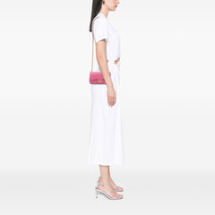 Mini Rectangular Classic Lambskin Pearl Crush Single Flap