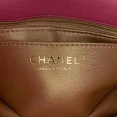 Mini Rectangular Classic Lambskin Pearl Crush Single Flap