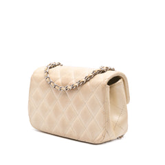 Extra Mini Rectangular Classic Caviar Single Flap
