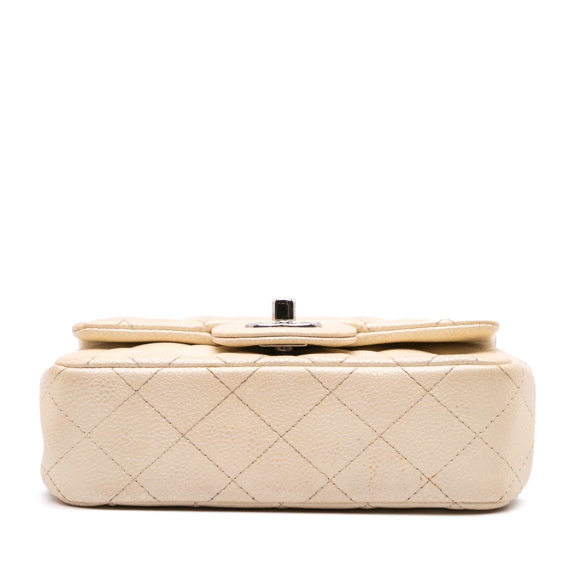 Extra Mini Rectangular Classic Caviar Single Flap