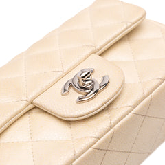 Extra Mini Rectangular Classic Caviar Single Flap