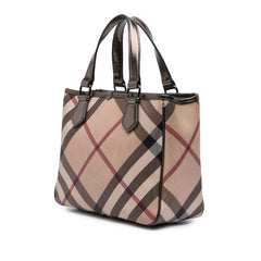 Supernova Check Coated Canvas Tote