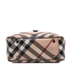 Supernova Check Coated Canvas Tote