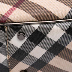 Supernova Check Coated Canvas Tote