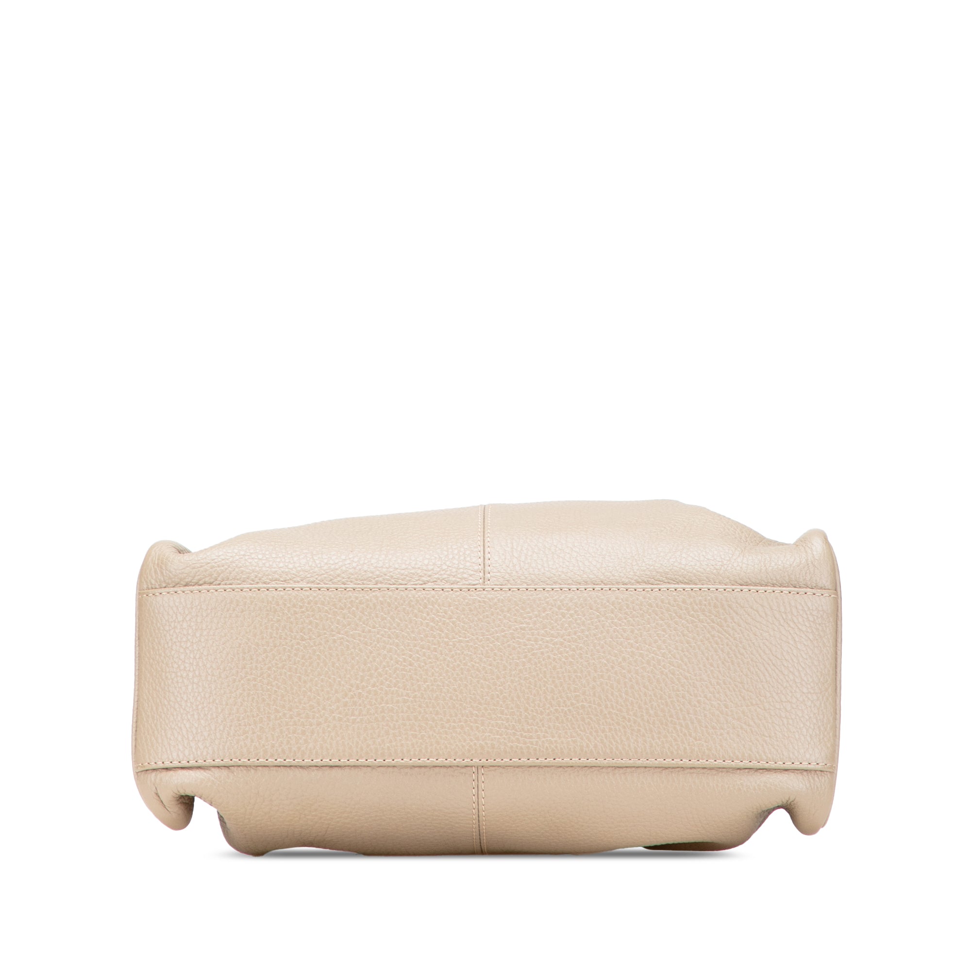 House Check Trimmed Leather Horn Toggle Tote