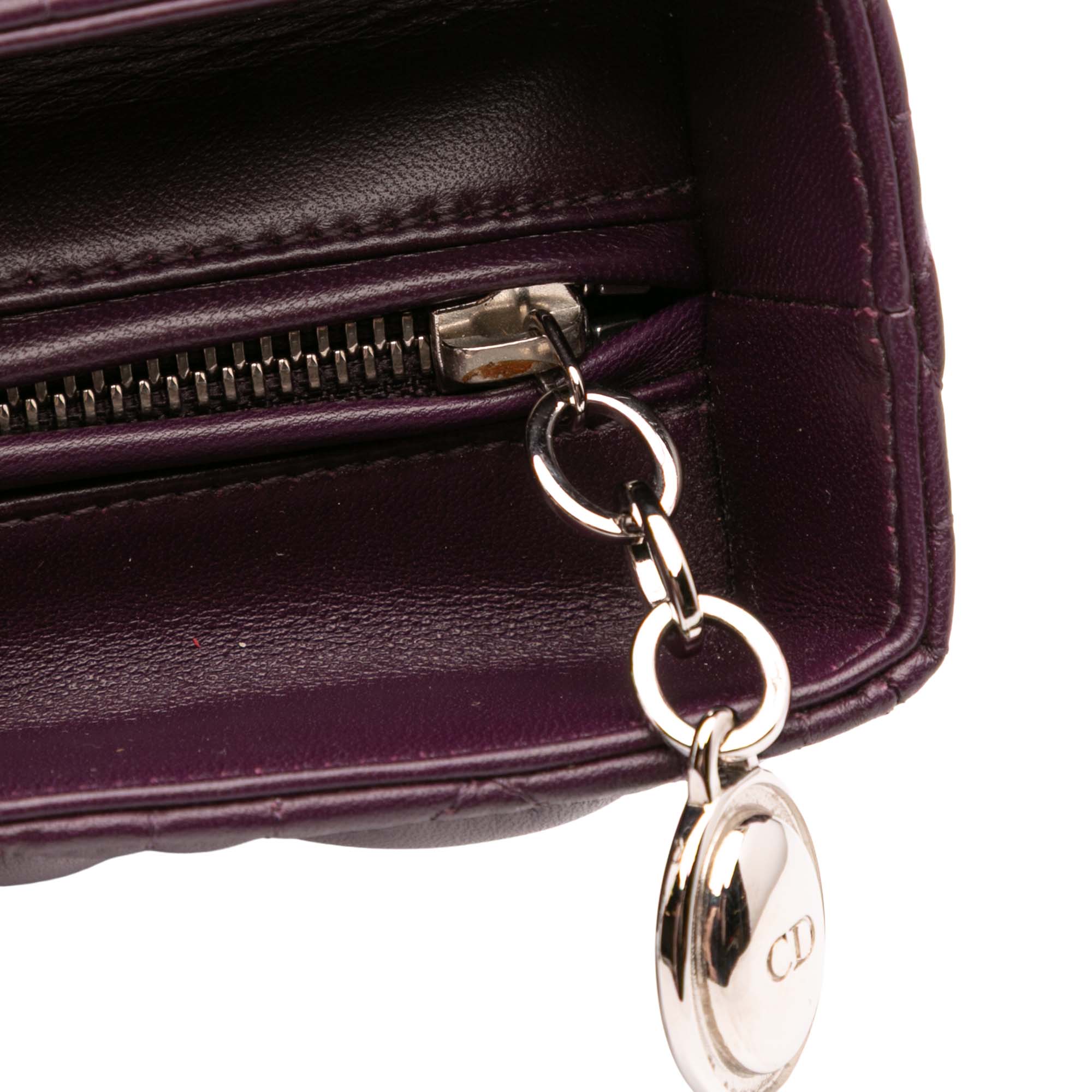 Large Lambskin Cannage Lady Dior