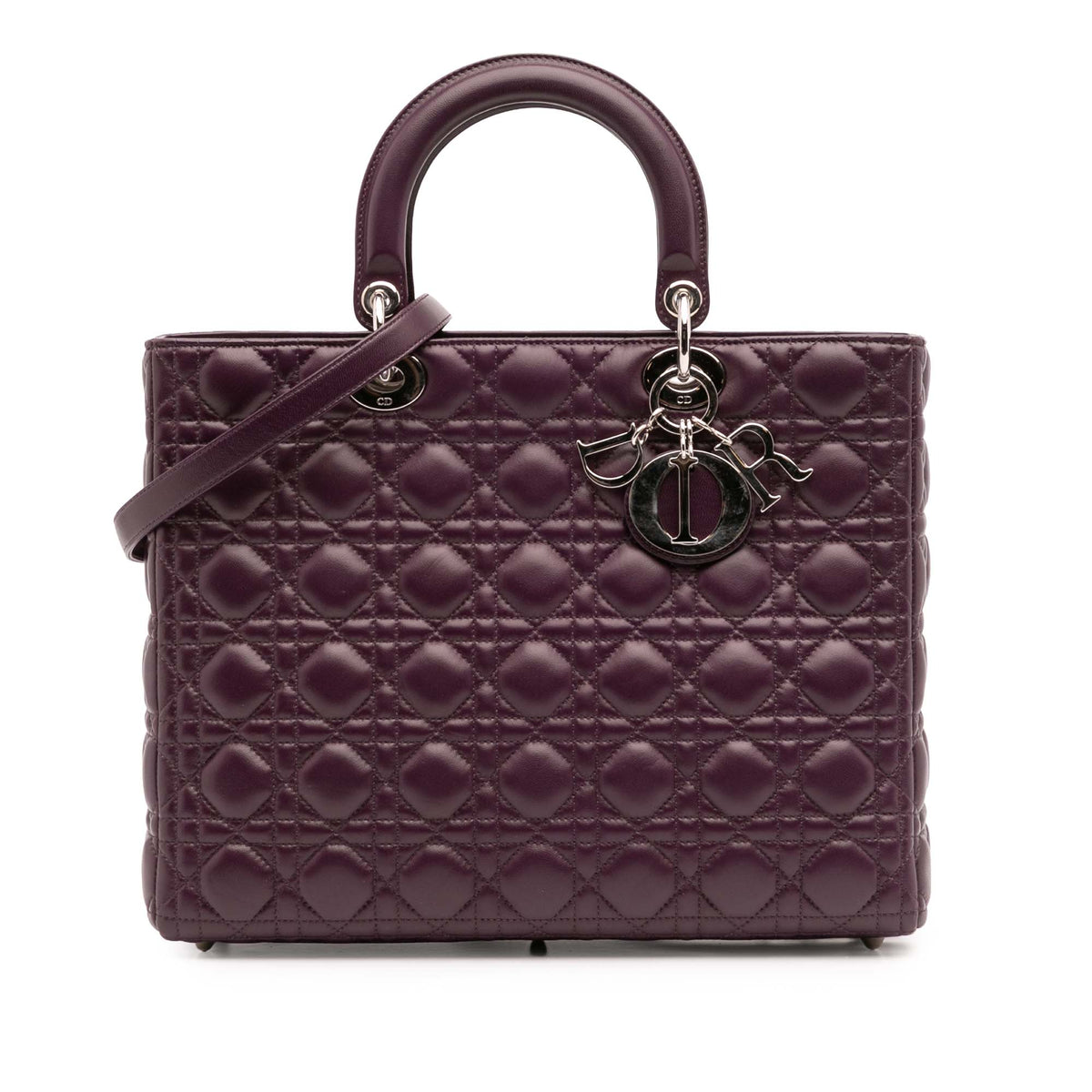 Large Lambskin Cannage Lady Dior