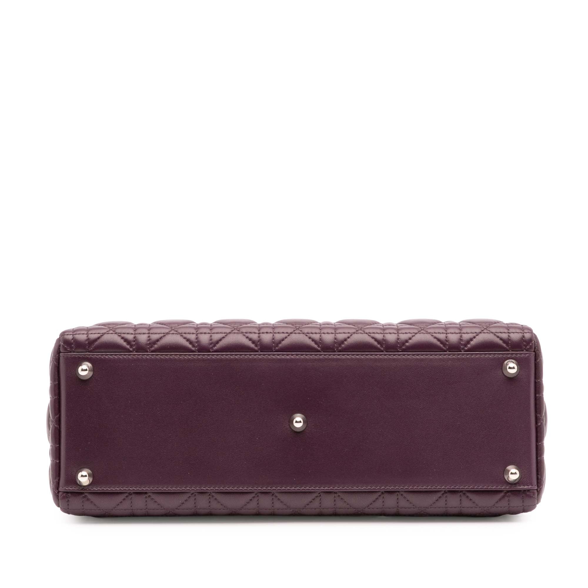 Large Lambskin Cannage Lady Dior
