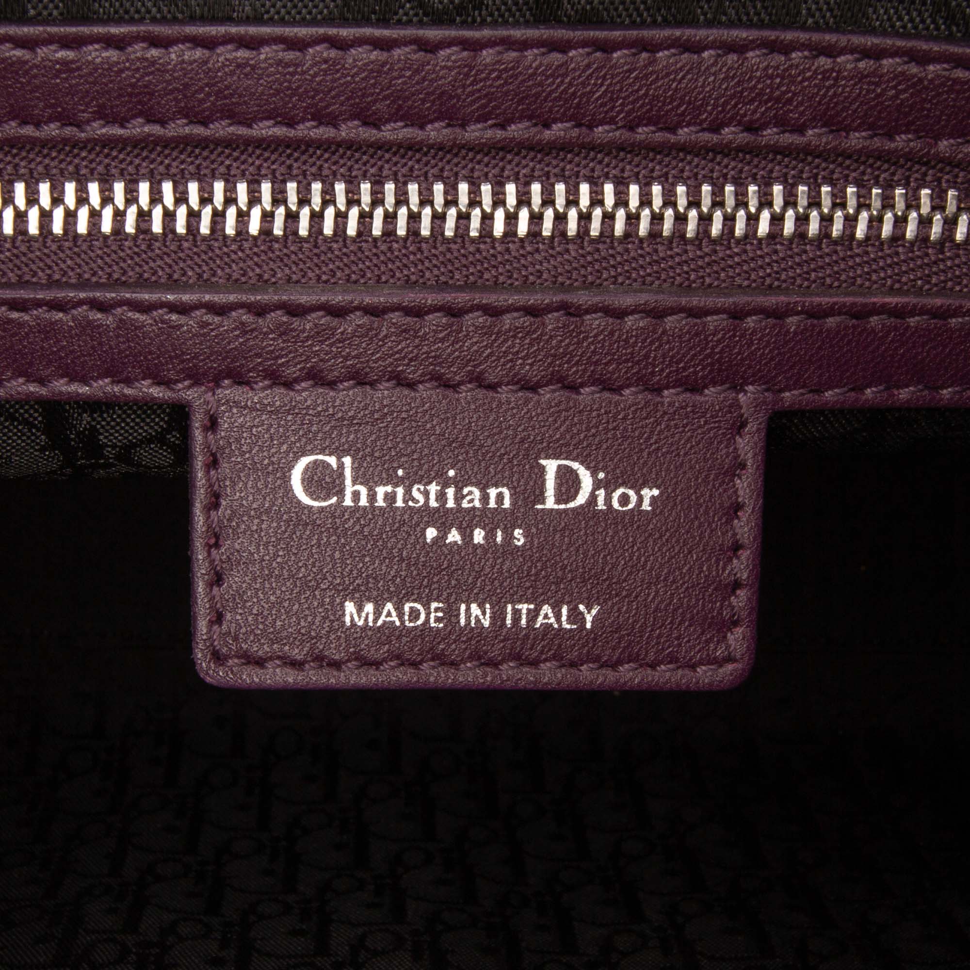 Large Lambskin Cannage Lady Dior