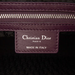Large Lambskin Cannage Lady Dior