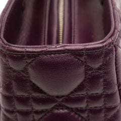 Large Lambskin Cannage Lady Dior