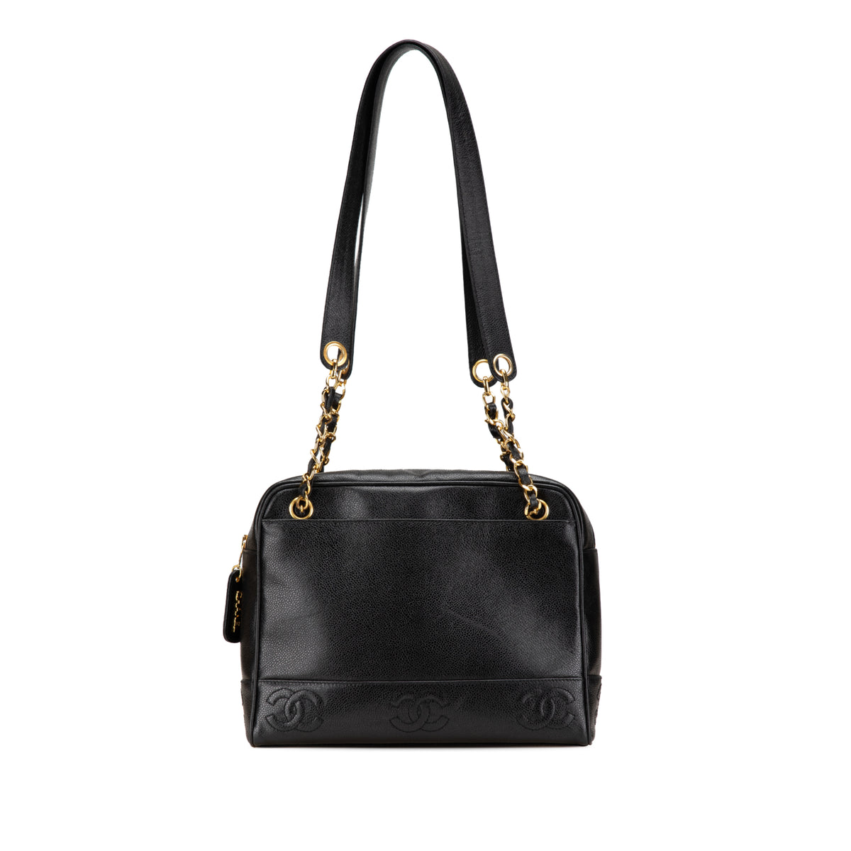 Triple CC Caviar Shoulder Bag