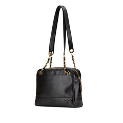 Triple CC Caviar Shoulder Bag