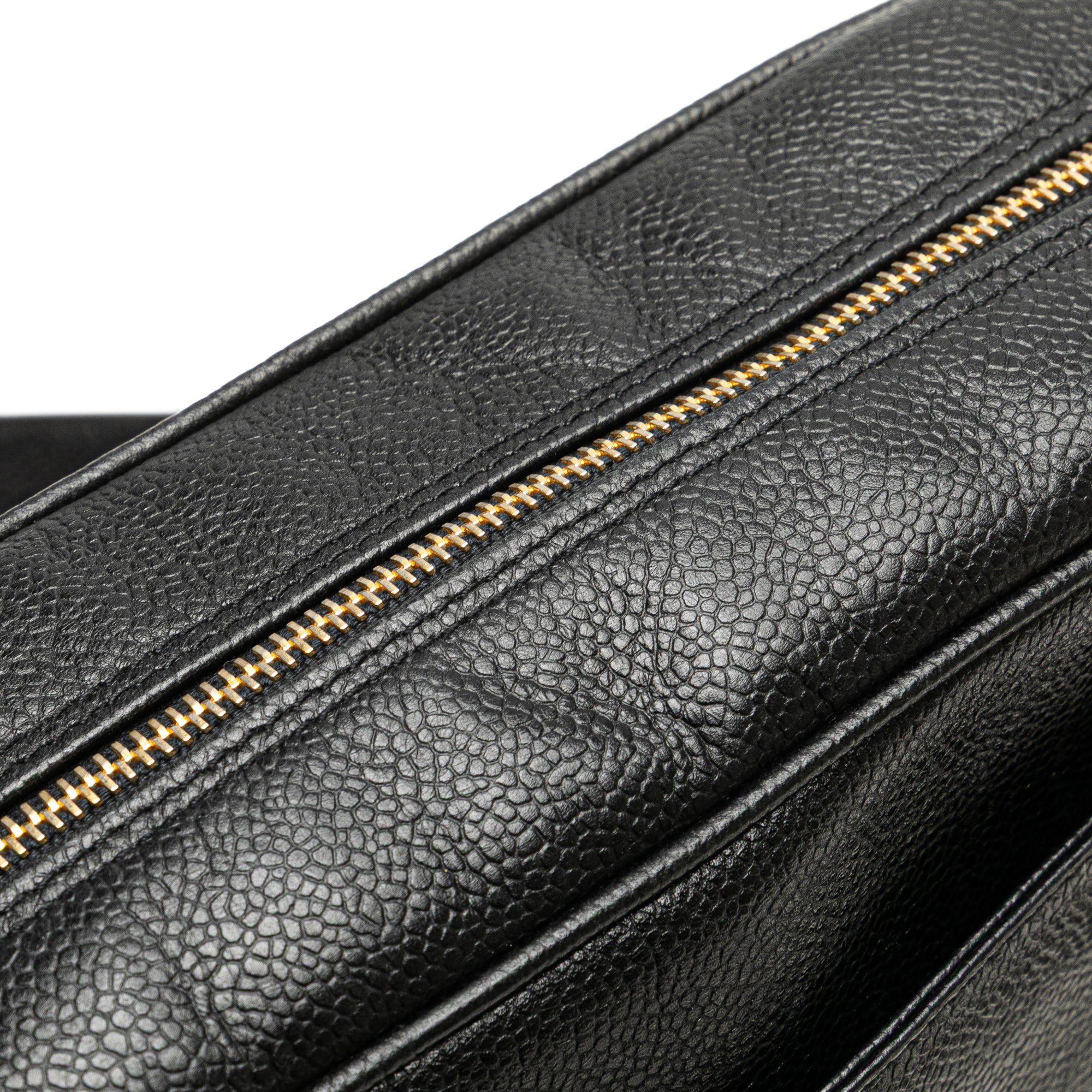 Triple CC Caviar Shoulder Bag