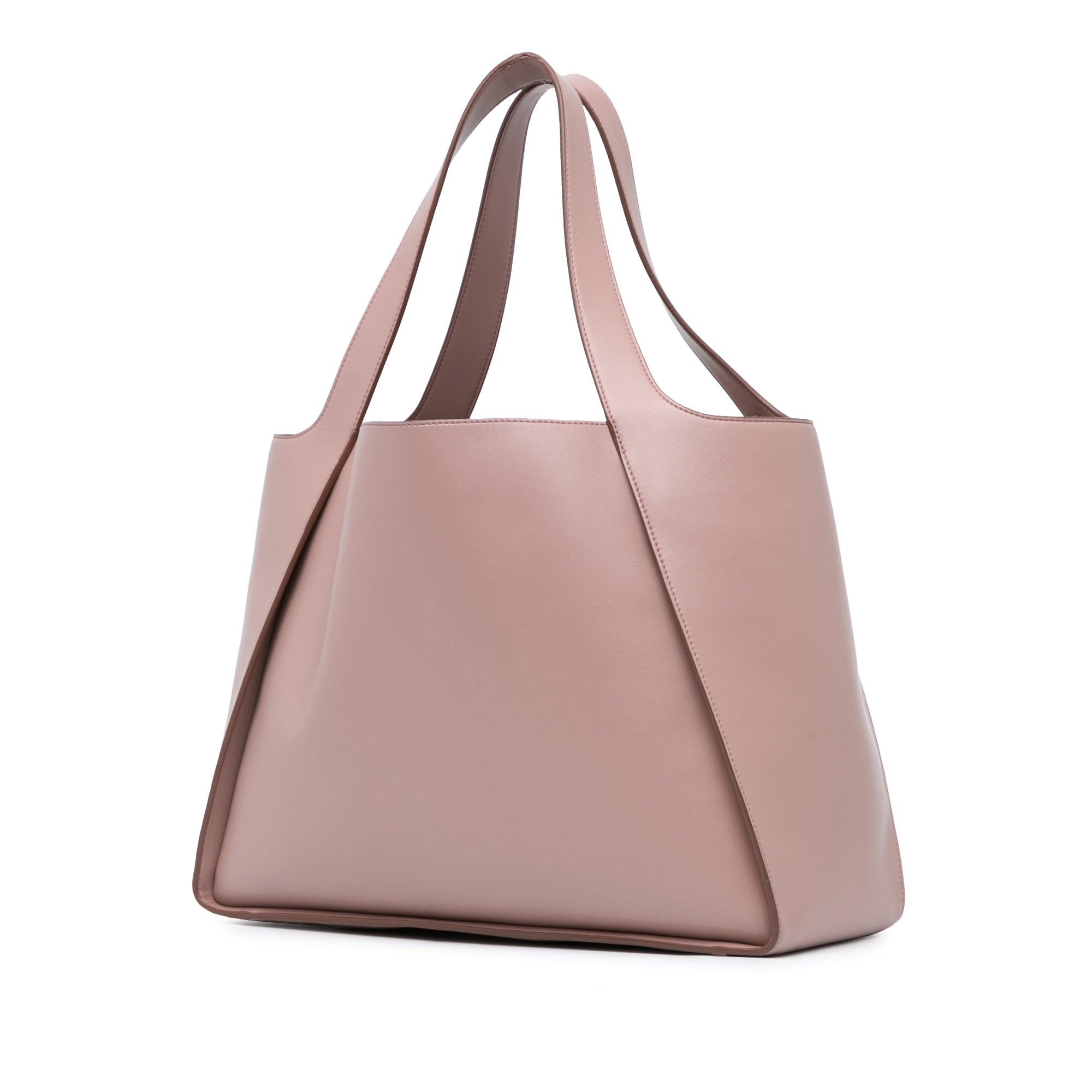 Perforated Logo Faux Leather Tote