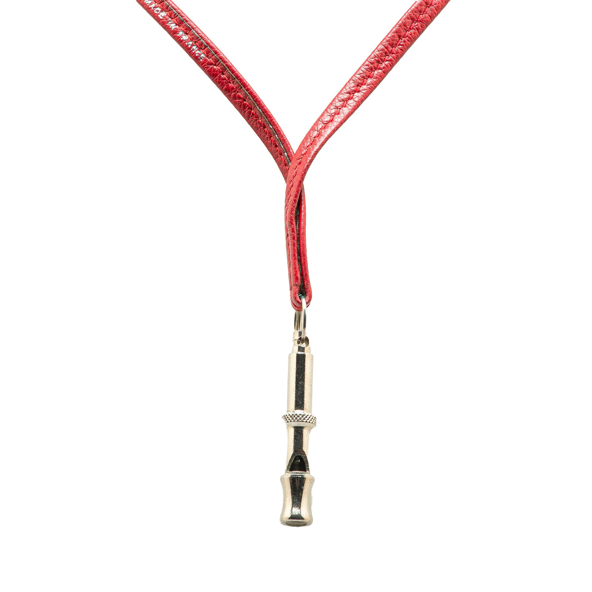 Leather Ultrasonic Dog Whistle Necklace