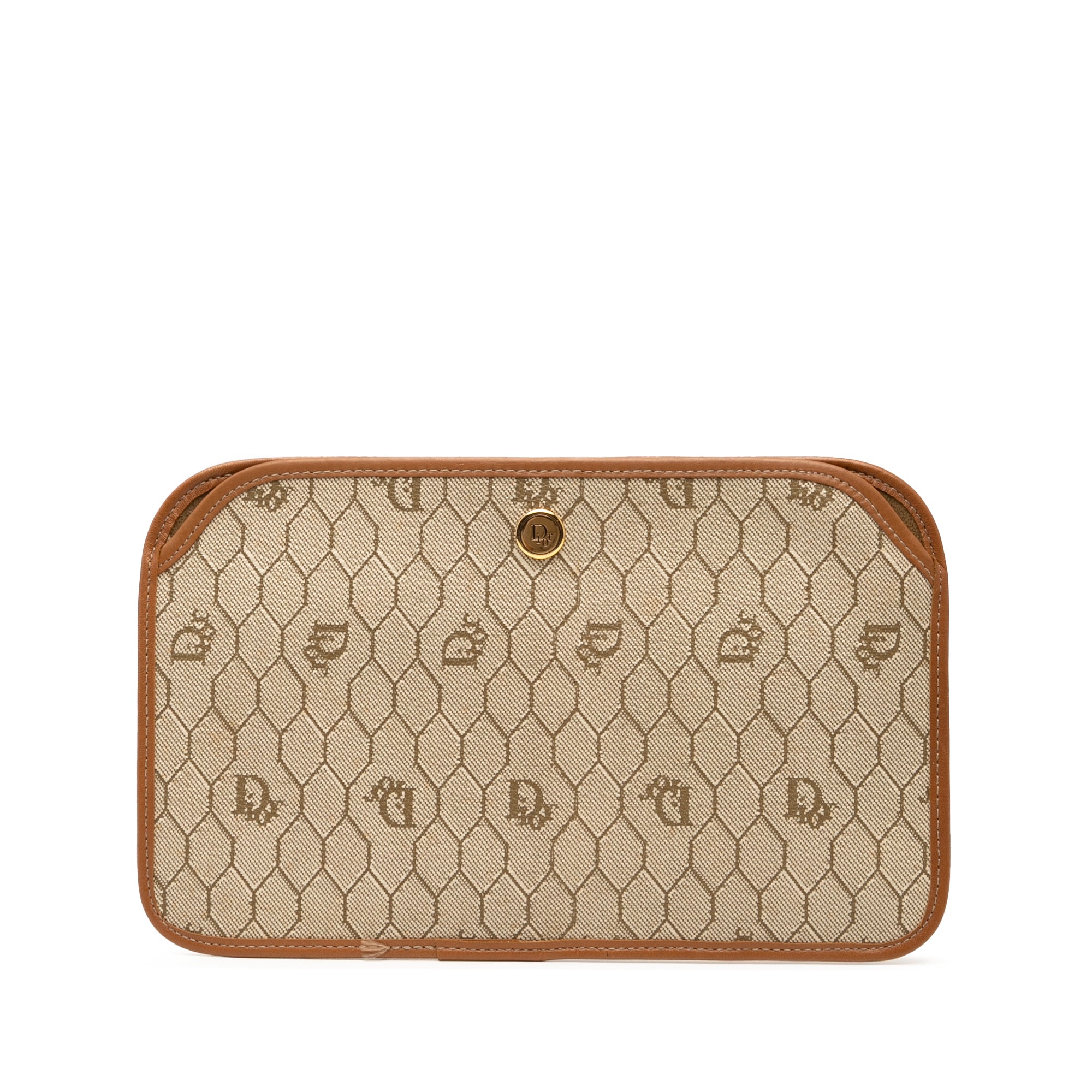 Honeycomb Canvas Clutch