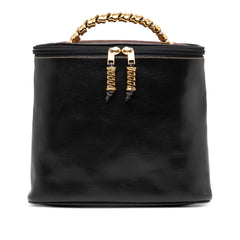 Leather Velasquez Twist Vanity Bag