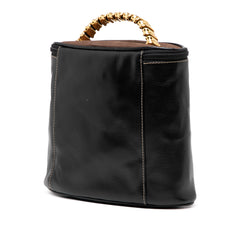 Leather Velasquez Twist Vanity Bag