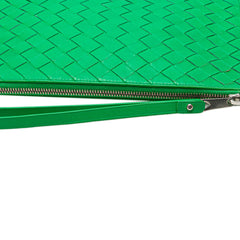 Intrecciato Leather Clutch