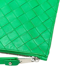 Intrecciato Leather Clutch