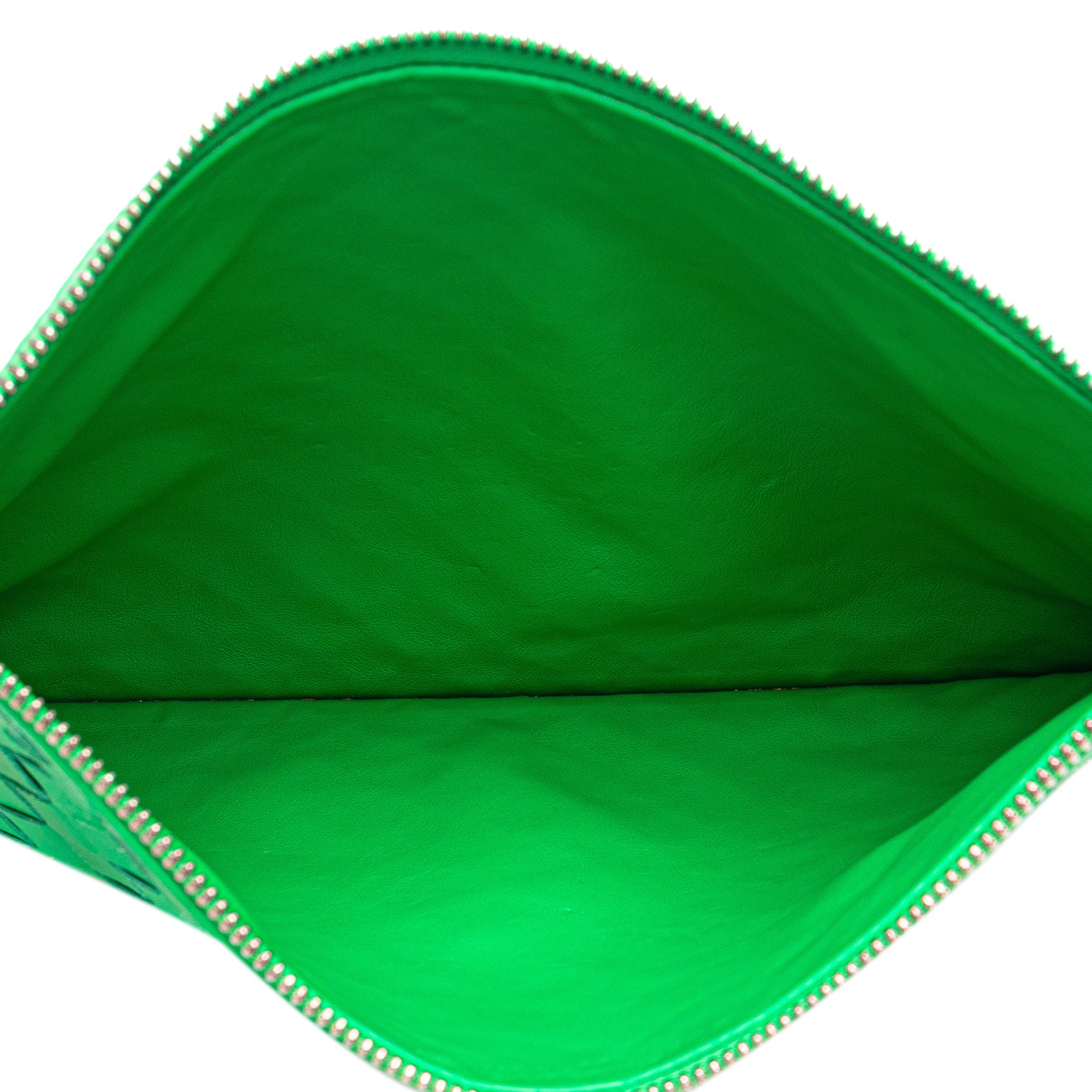 Intrecciato Leather Clutch