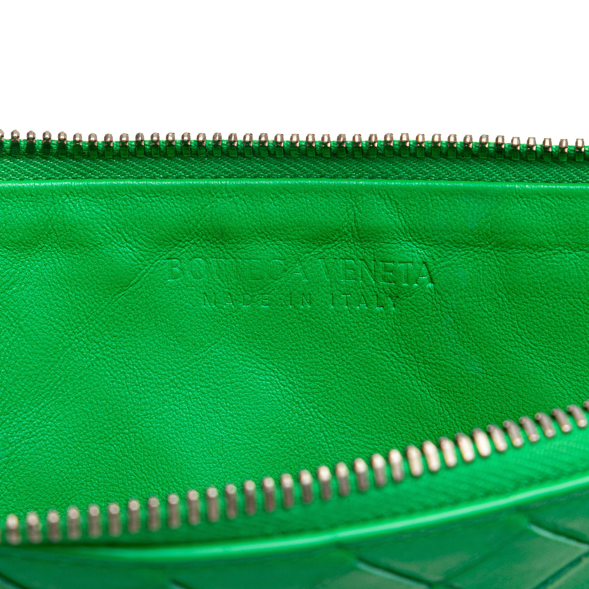 Intrecciato Leather Clutch
