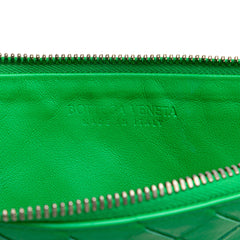 Intrecciato Leather Clutch