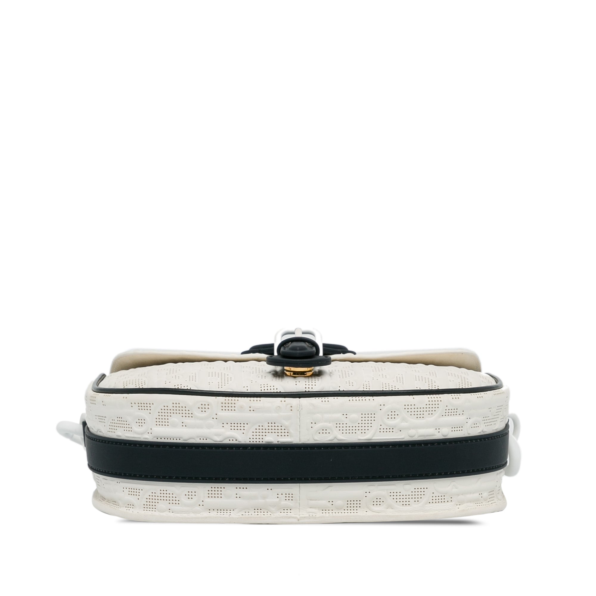 Medium Perforated Calfskin Oblique Bobby Flap