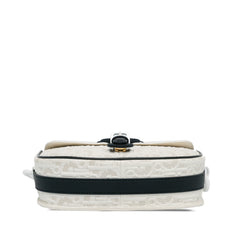 Medium Perforated Calfskin Oblique Bobby Flap