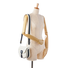 Medium Perforated Calfskin Oblique Bobby Flap