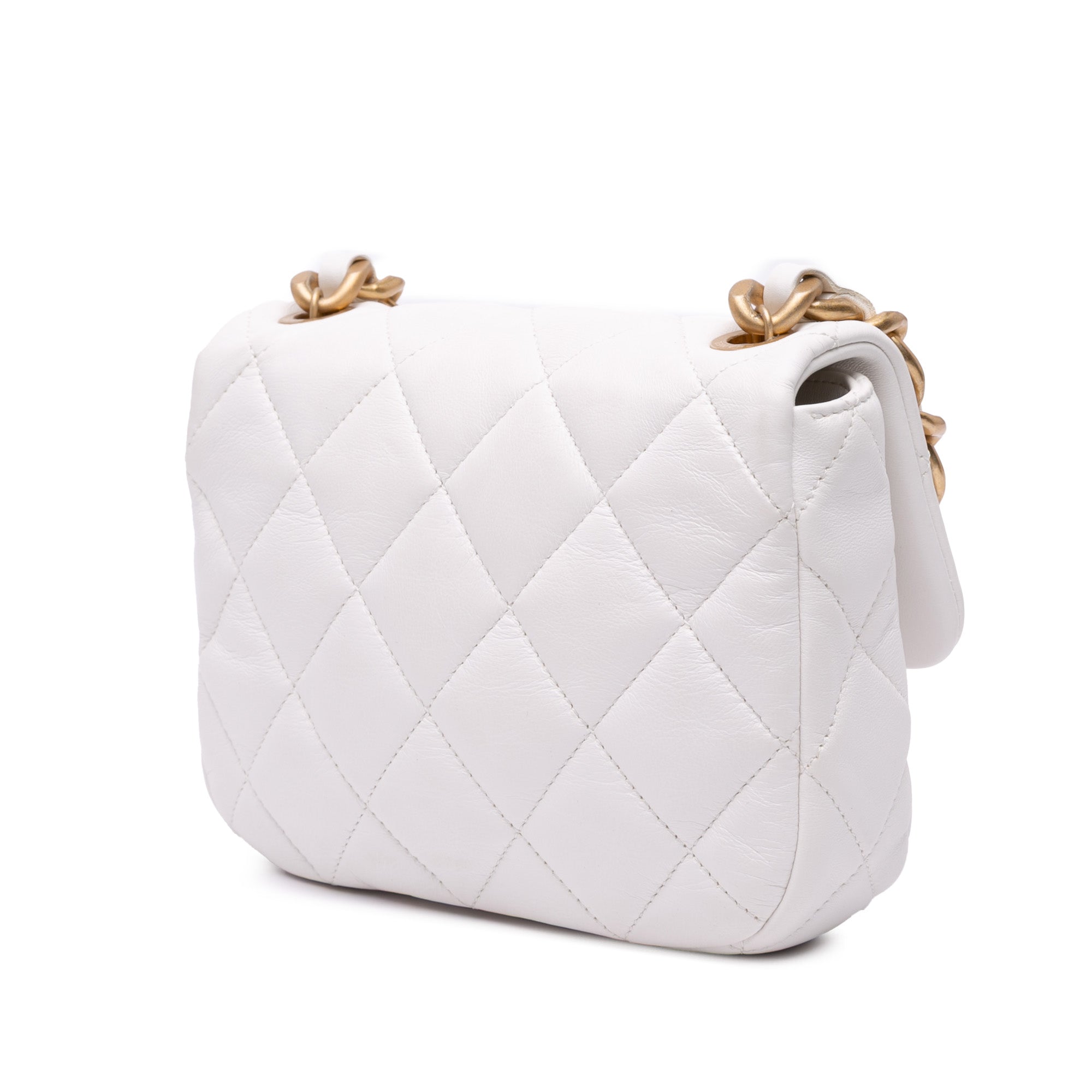 Mini Quilted Lambskin Candy Chain Flap