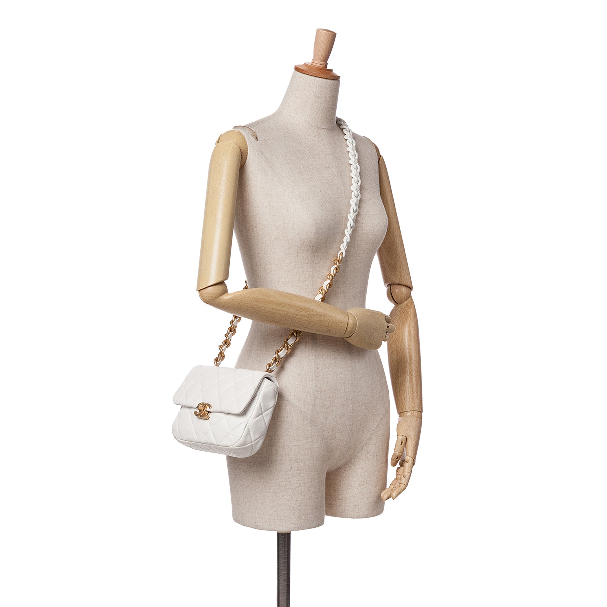 Mini Quilted Lambskin Candy Chain Flap