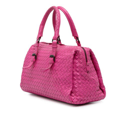 Nappa Intrecciato Boston Bag