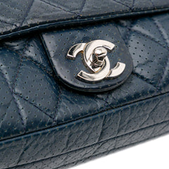 CC Quilted Perforated Aged Calfskin Flap