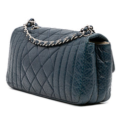 CC Quilted Perforated Aged Calfskin Flap