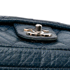 CC Quilted Perforated Aged Calfskin Flap