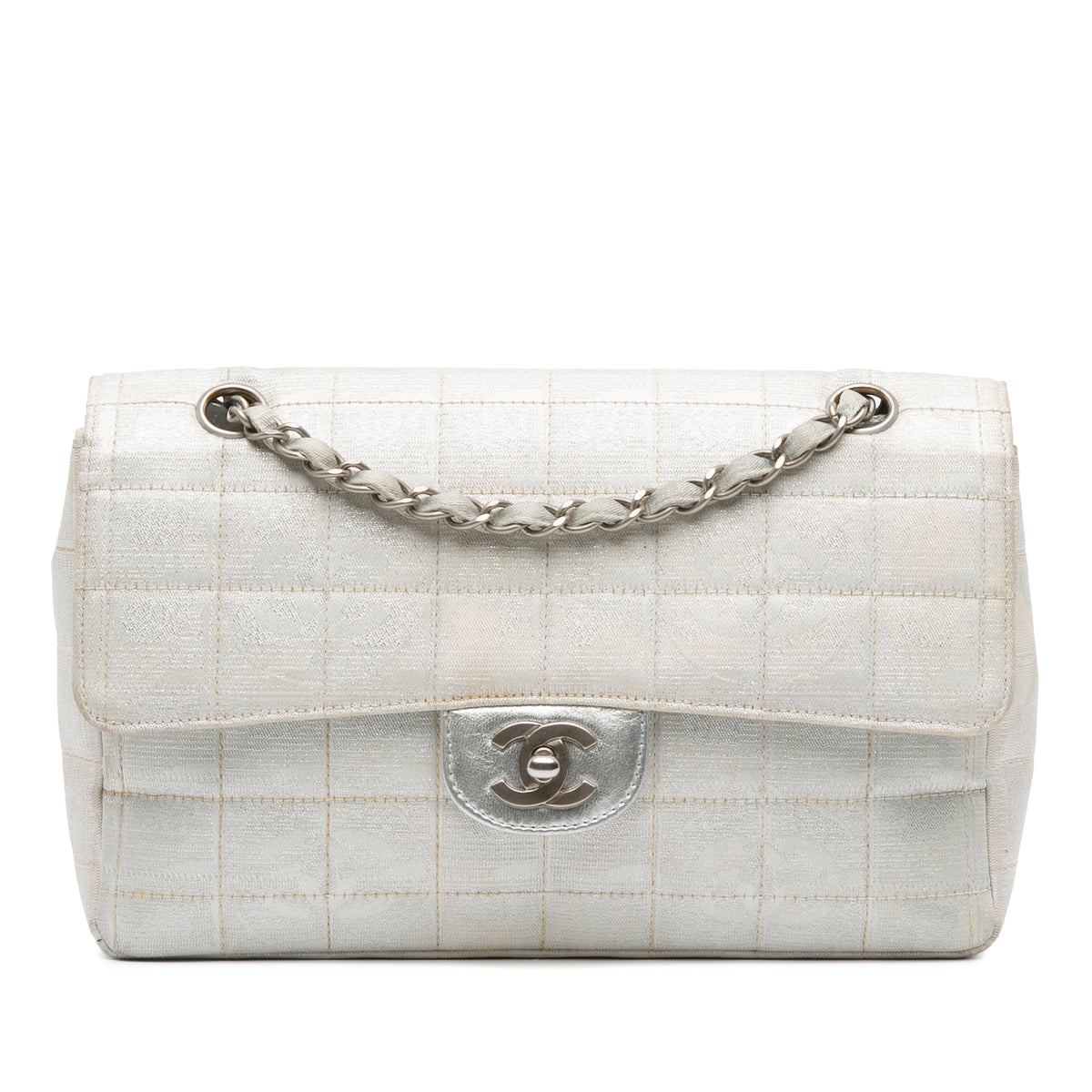 New Travel Line Medium Metallic Nylon Single Flap