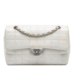 New Travel Line Medium Metallic Nylon Single Flap