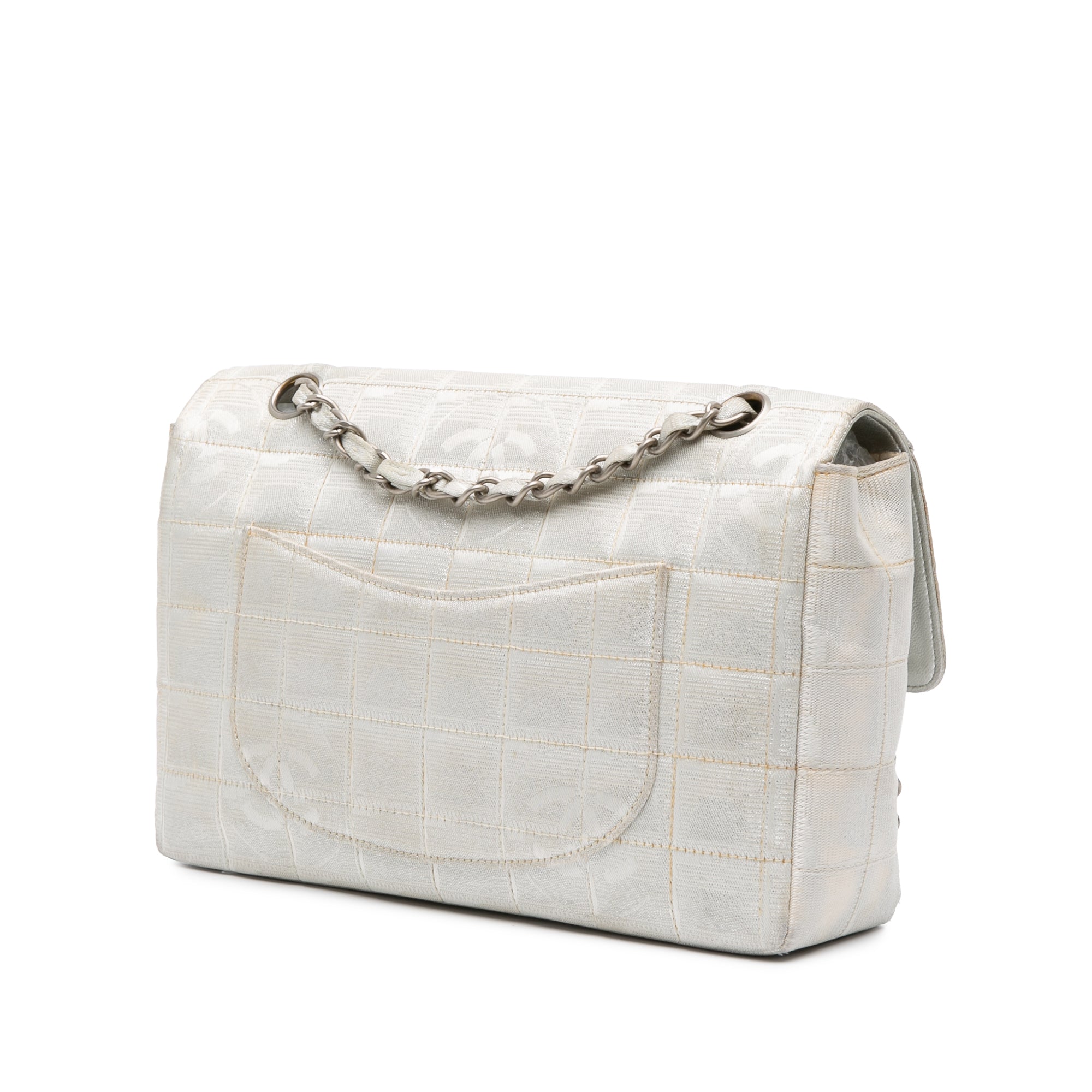 New Travel Line Medium Metallic Nylon Single Flap