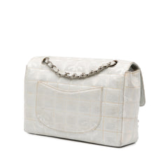 New Travel Line Medium Metallic Nylon Single Flap