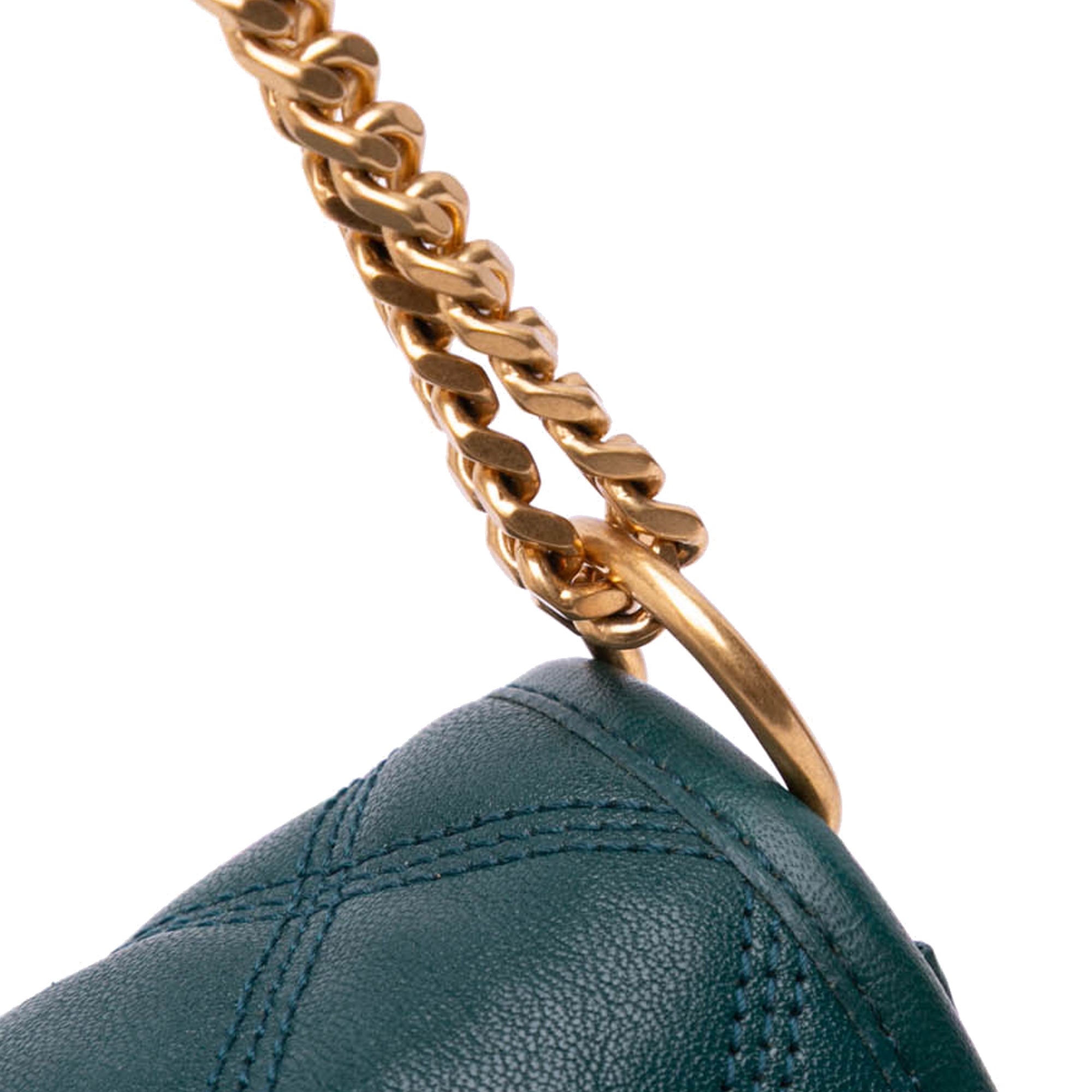 Small Quilted Lambskin Becky Chain Shoulder Bag