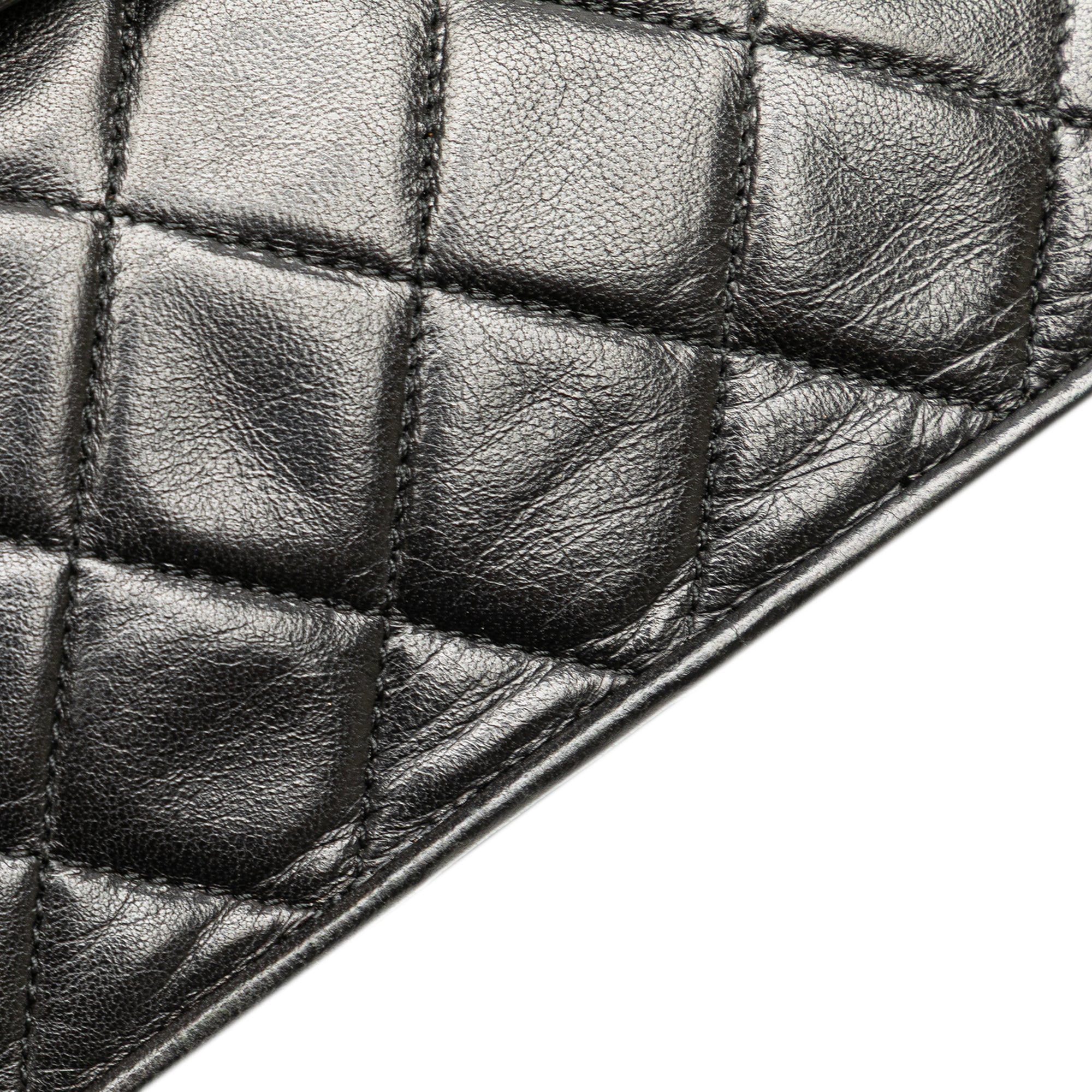 CC Quilted Lambskin Octagon Flap